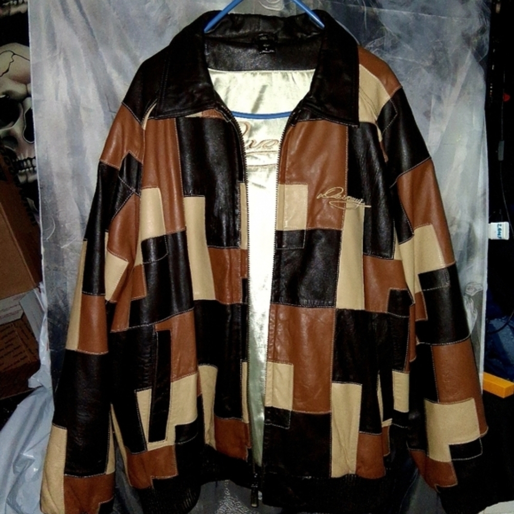 Davoucci Calfskin Leather Jacket & Custom  Timberland Boots Set New  2xL & 12 - Picture 5 of 16
